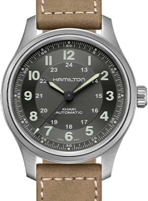 Khaki Field Titanium Auto 42 Silver Ref. H70545550