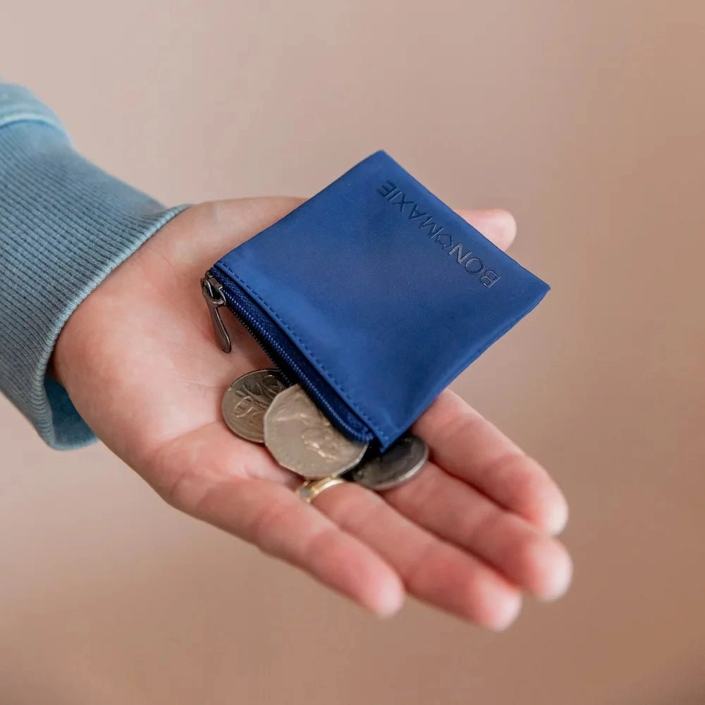 Leather Game Changer Men's Wallet -- Navy