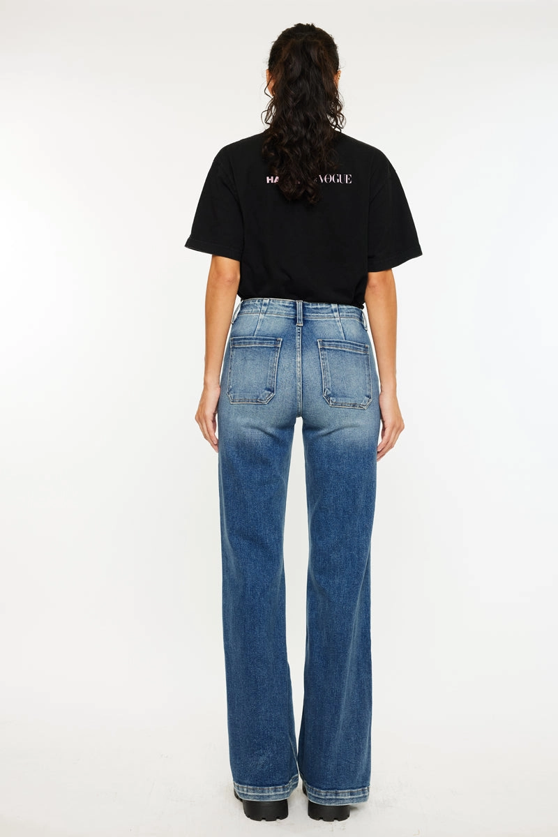 Melody High Rise Wide Flare Jeans