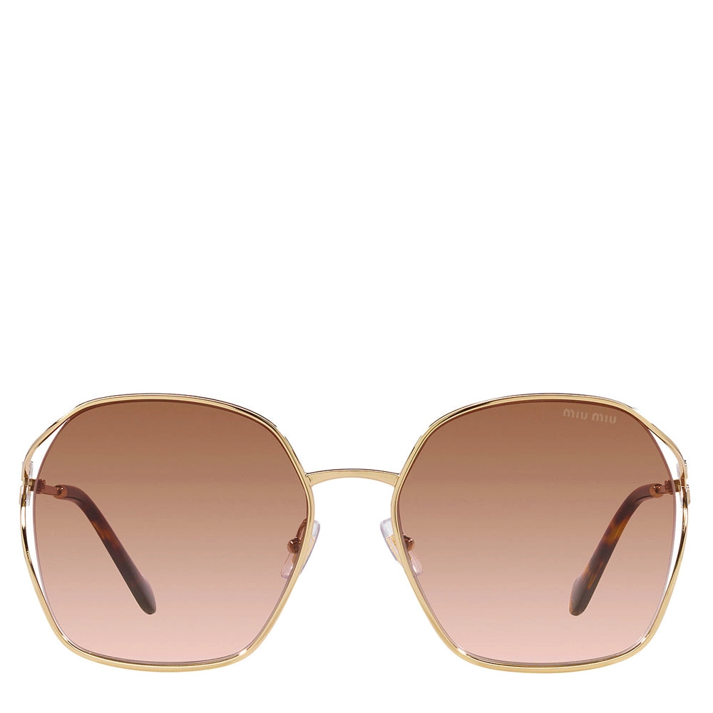 Miu Miu Metal Woman Sunglass Pale Gold 52ws