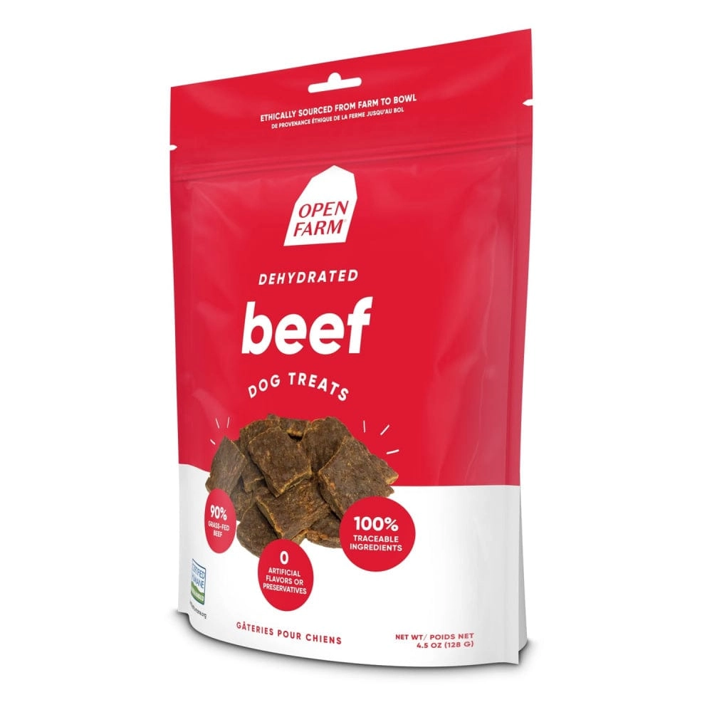 Open Farm Dehydrated Grain Free Beef Dog Treats