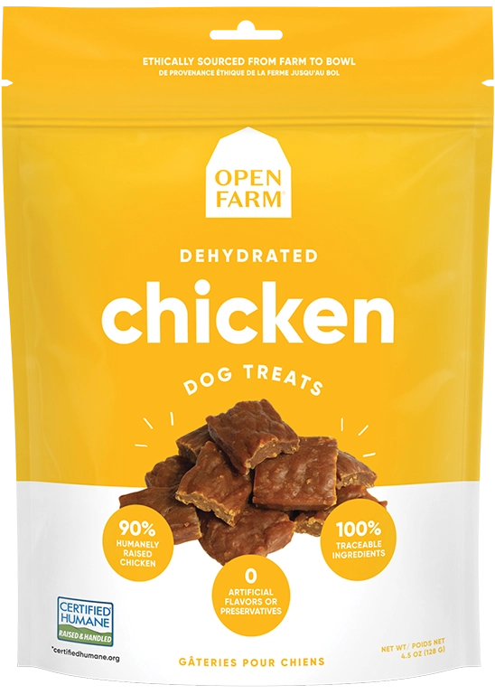 Open Farm Dehydrated Grain Free Chicken Dog Treats