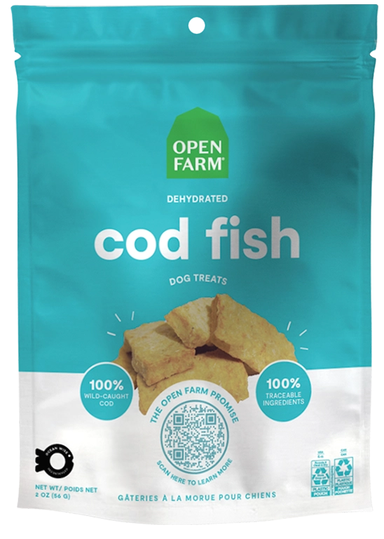 Open Farm Dehydrated Grain Free Cod Gish Dog Treats