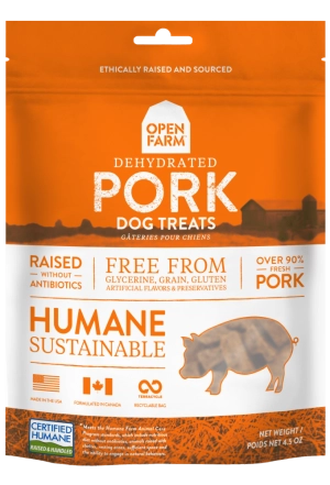 Open Farm Dehydrated Grain Free Pork Dog Treats
