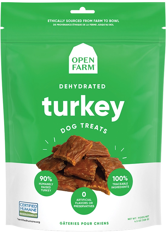 Open Farm Dehydrated Grain Free Turkey Dog Treats