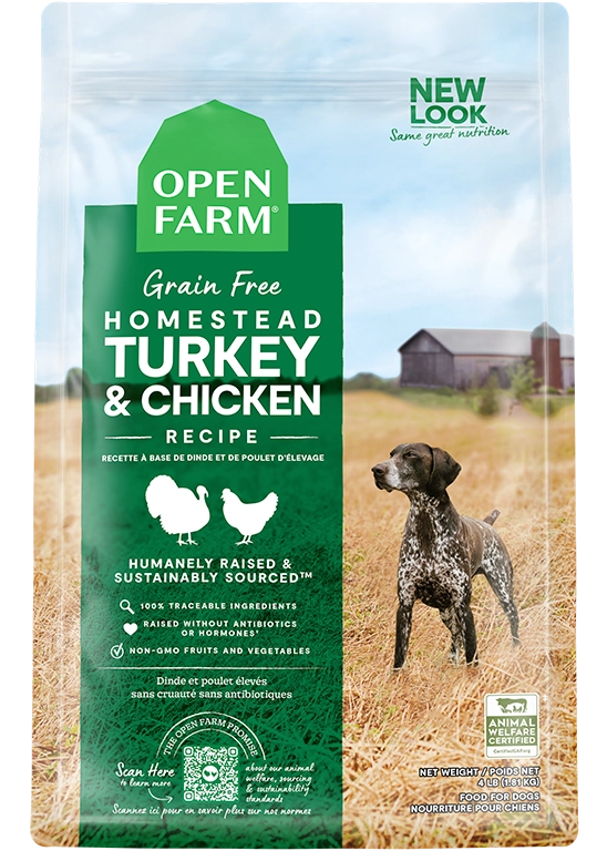 Open Farm Grain Free Homestead Turkey & Chicken Recipe Dry Dog Food