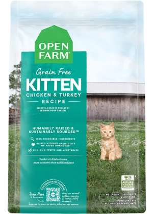 Open Farm Grain Free Kitten Chicken and Turkey Recipe Dry Food