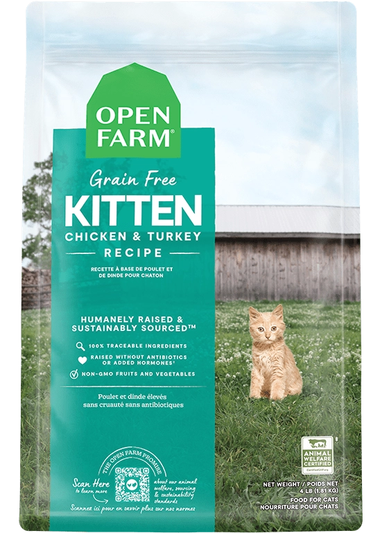 Open Farm Grain Free Kitten Chicken and Turkey Recipe Dry Food