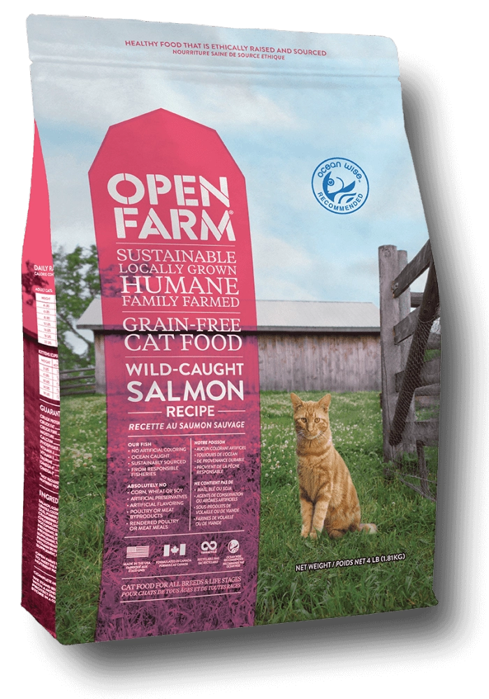 Open Farm Grain Free Wild Caught Salmon Recipe Dry Cat Food