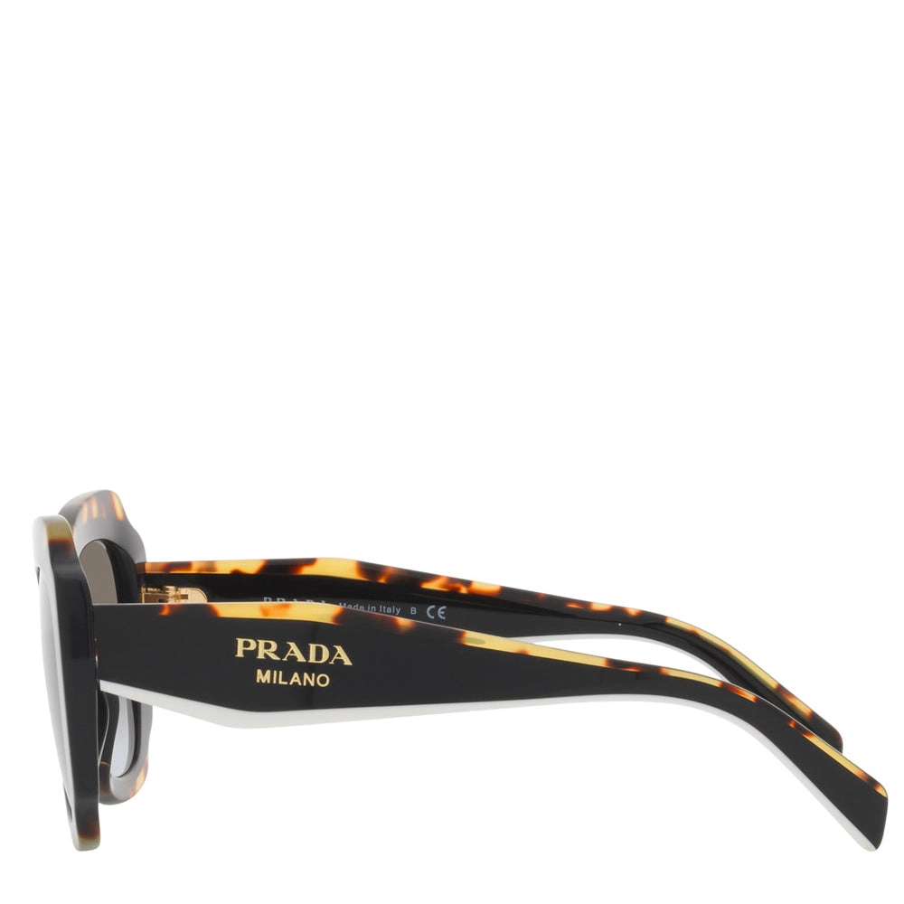 Prada Acetate Woman Sunglass Black / Havana