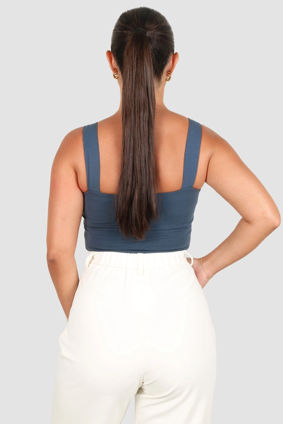 QUINN TOP DEEP OCEAN BLUE