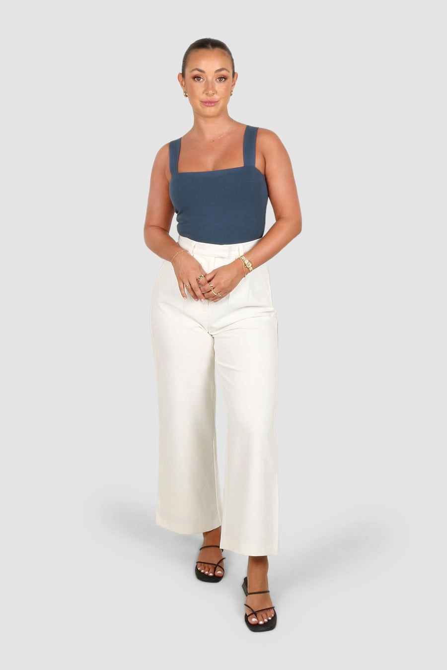 QUINN TOP DEEP OCEAN BLUE