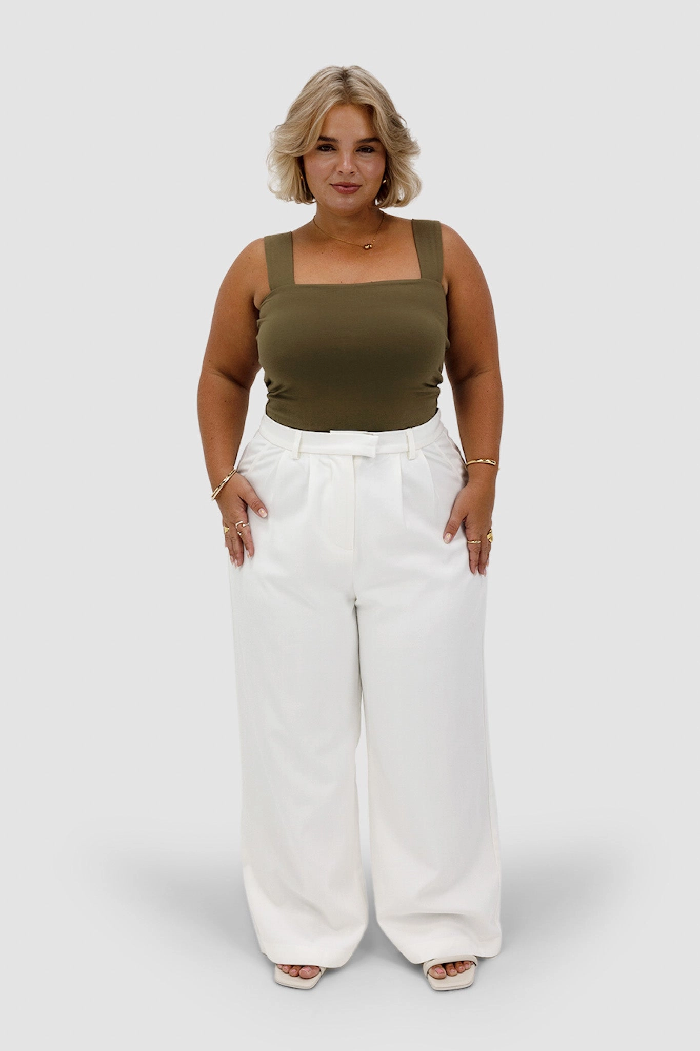 QUINN TOP OLIVE