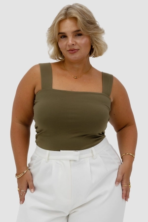 QUINN TOP OLIVE