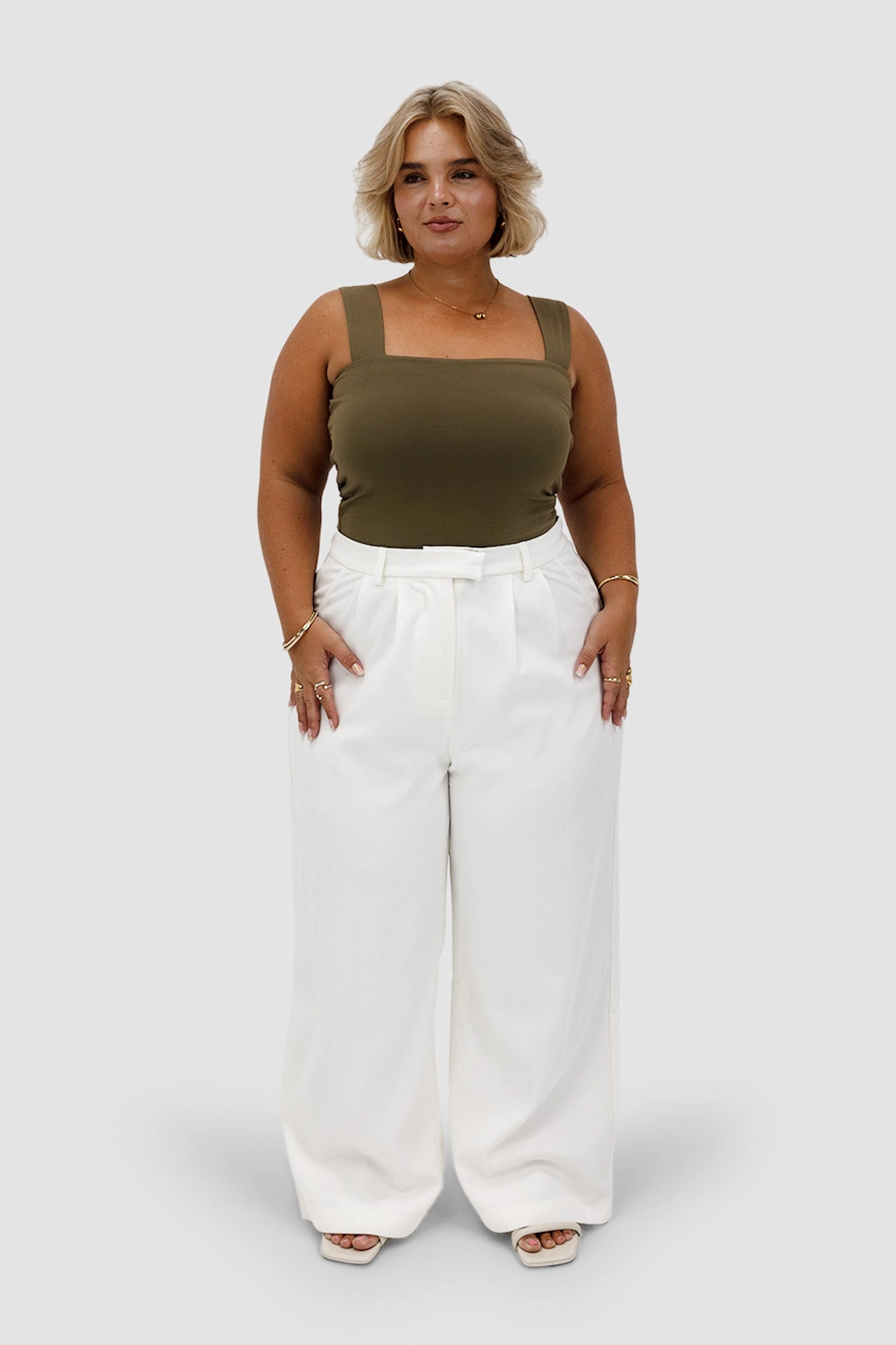 QUINN TOP OLIVE