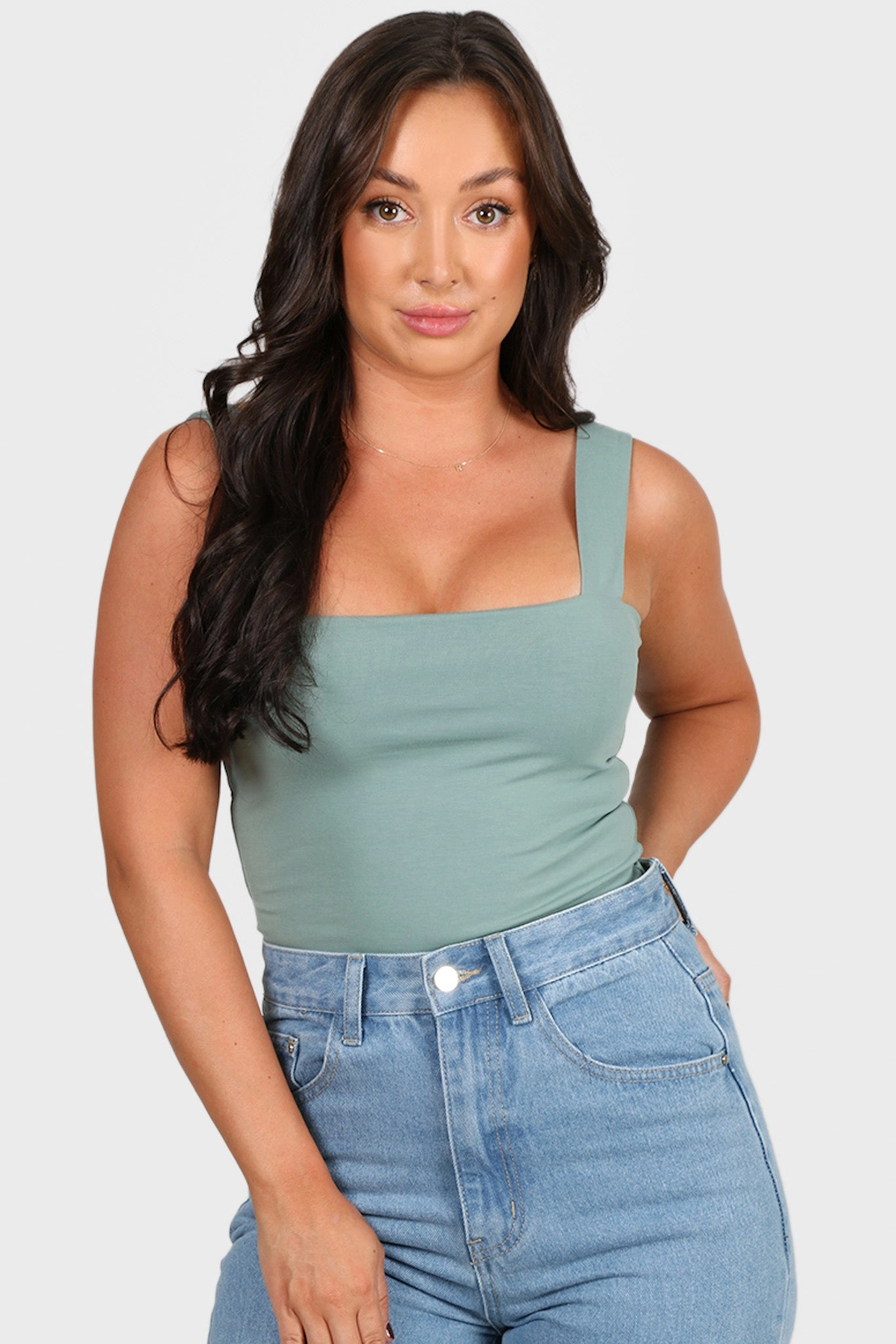 QUINN TOP SOFT GREEN