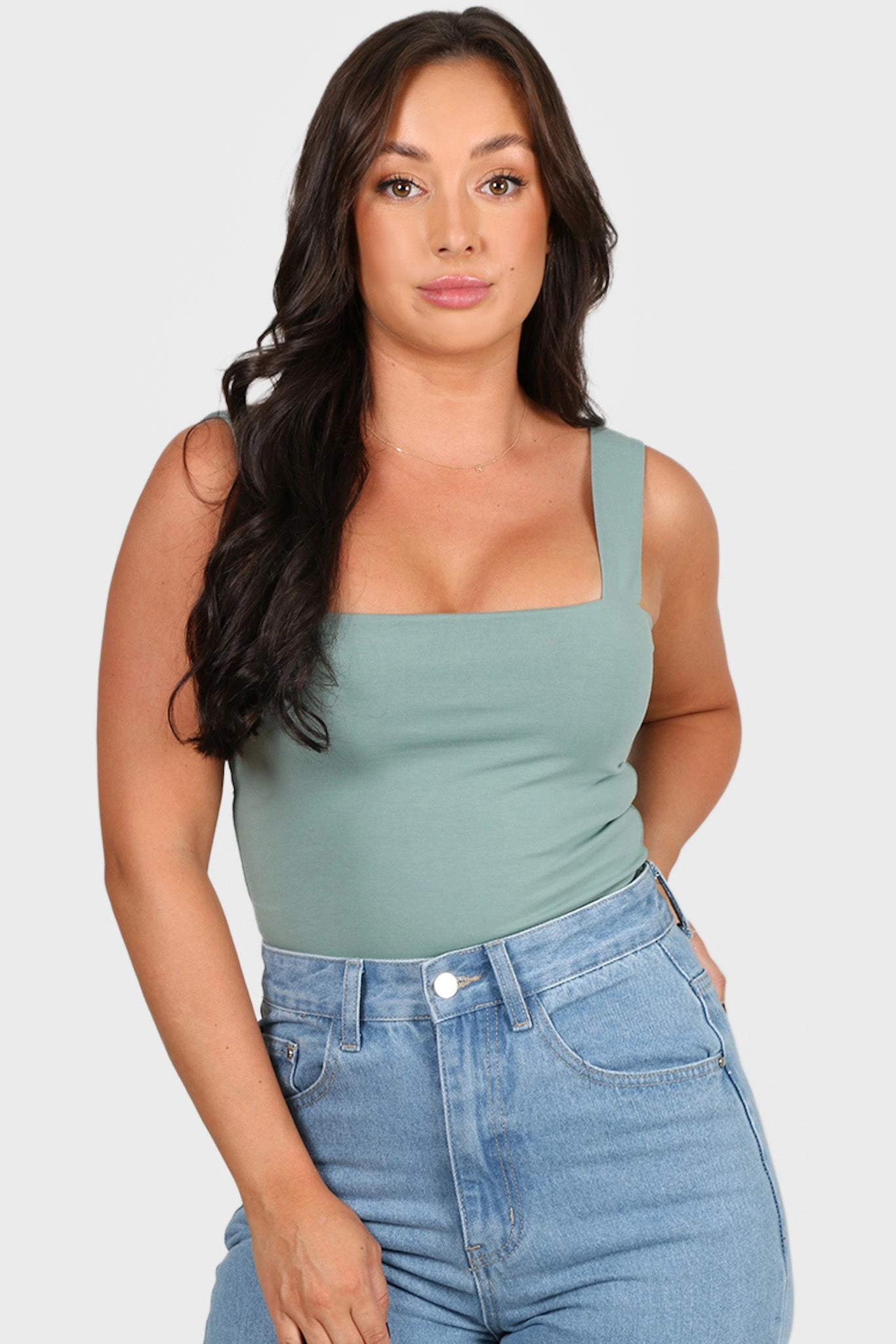 QUINN TOP SOFT GREEN