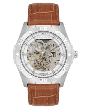 Skeleton™ | 42mm, Tan/Silver