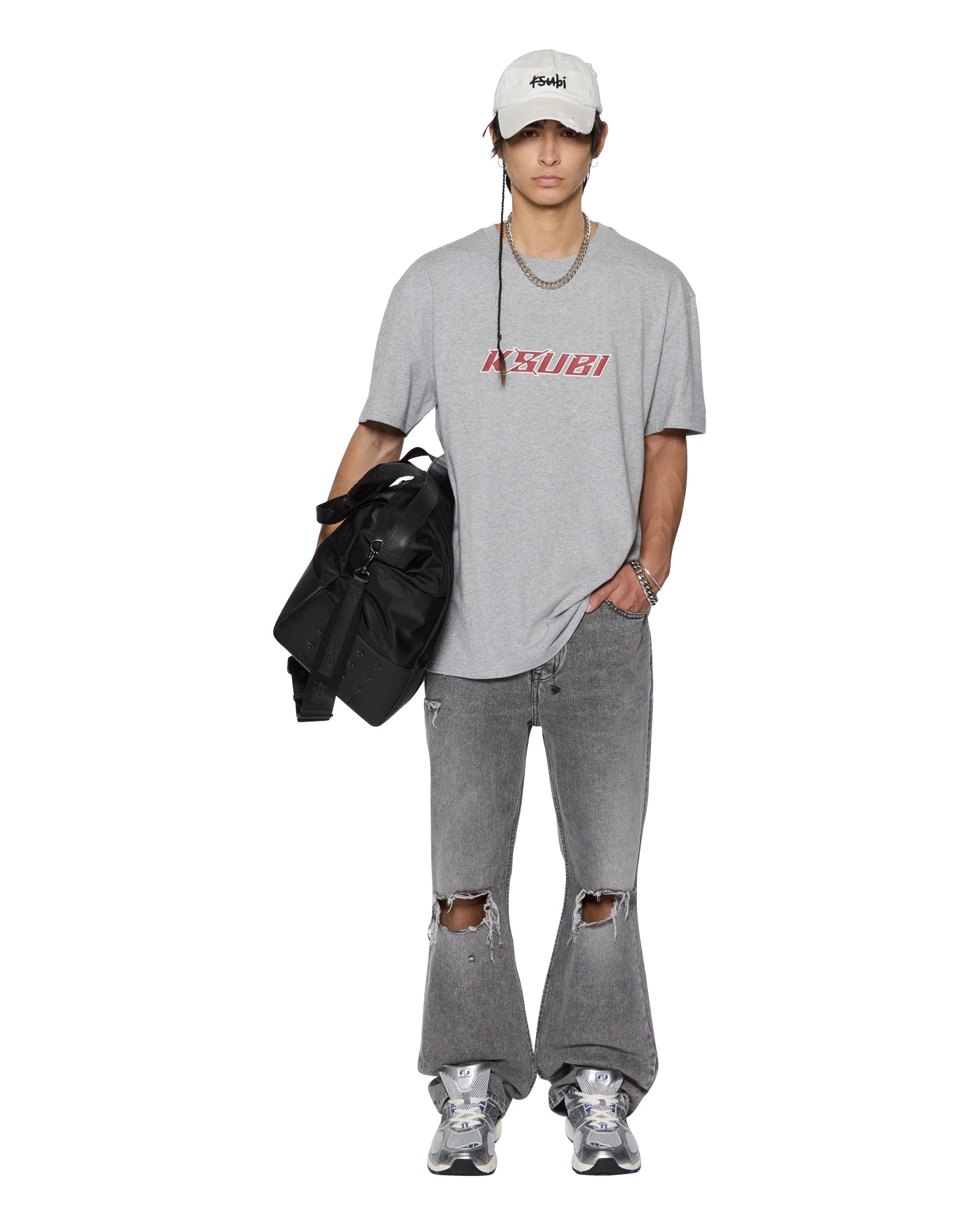 STINGER BIGGIE SS TEE GREY MARLE