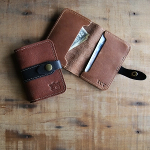The Officially Licensed Auburn Doolittle Fine Leather Snap Closure Wallet BiFold
