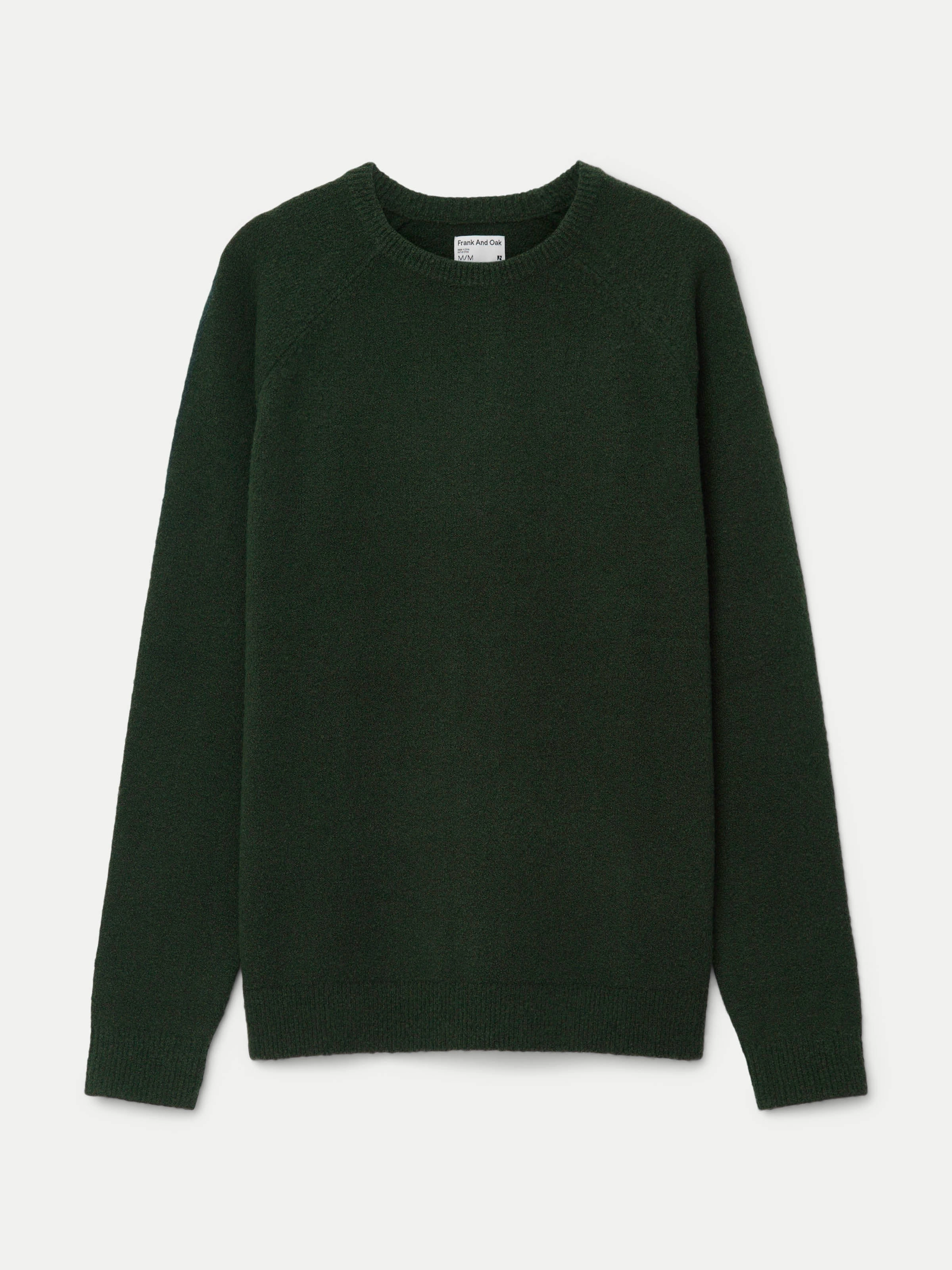 The Seawool® Boucle Sweater in Forest Green