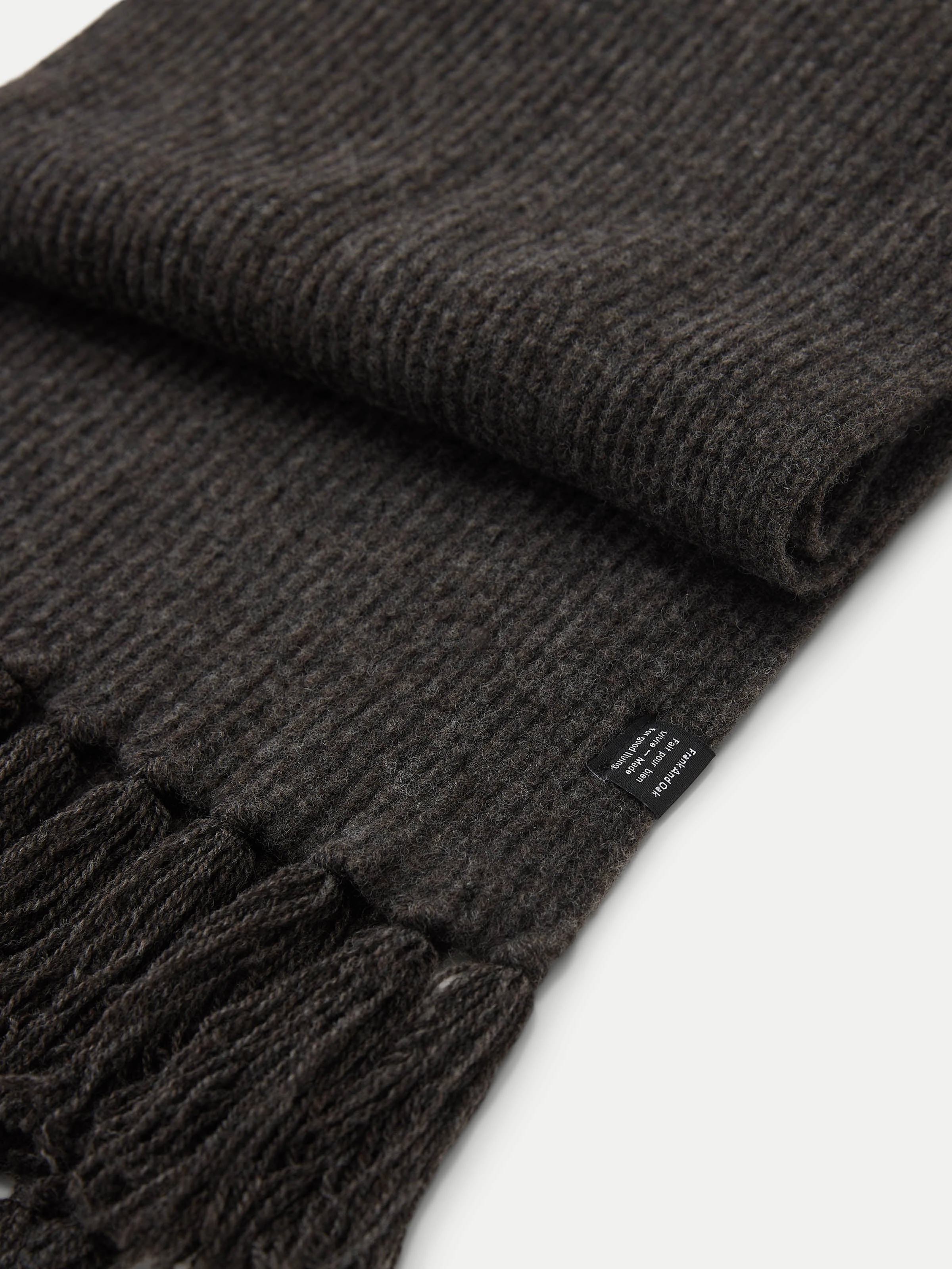 The Yak Wool Scarf in Charcoal