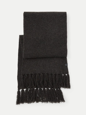 The Yak Wool Scarf in Charcoal