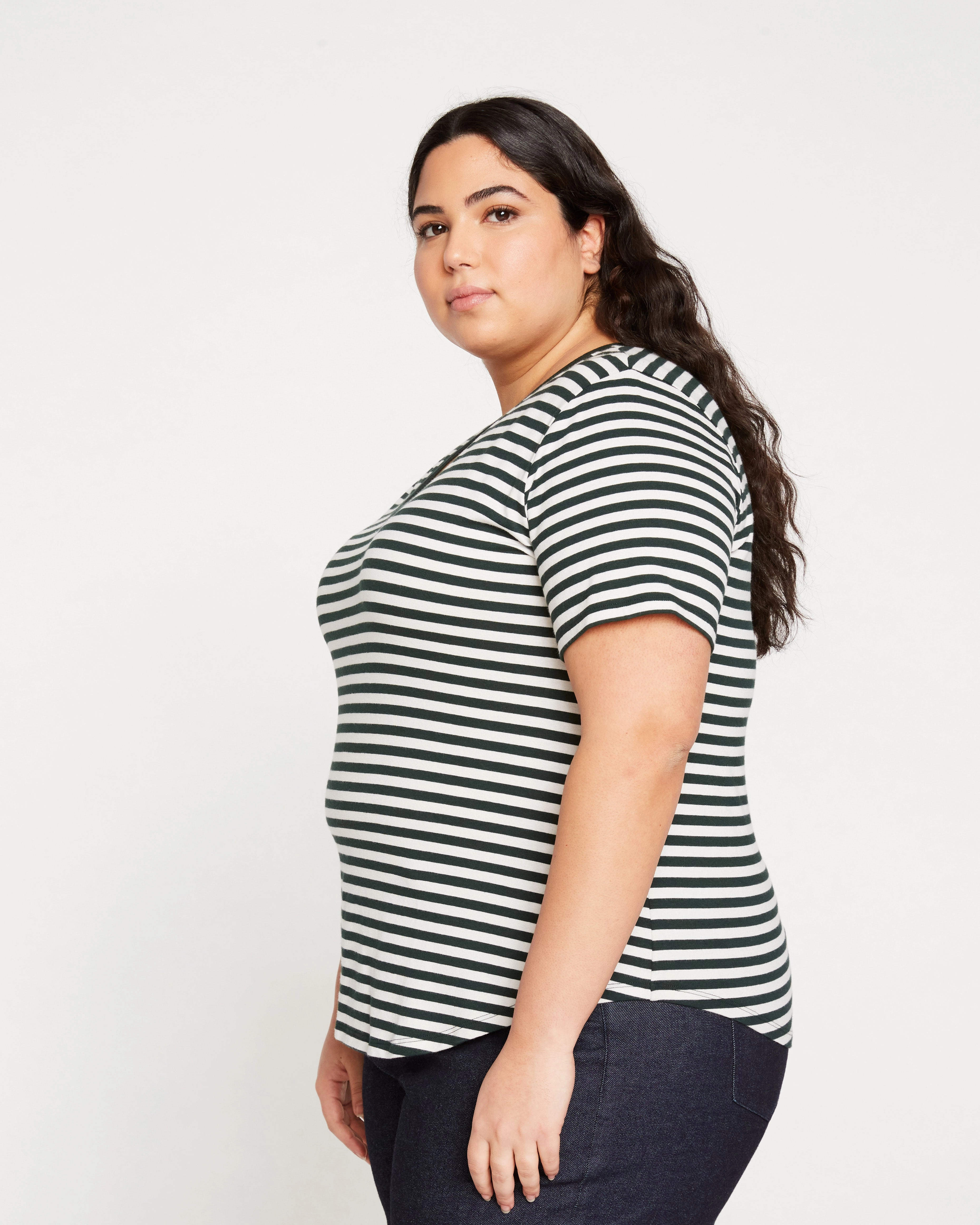 V Rex - Forest Green/Bone Stripe