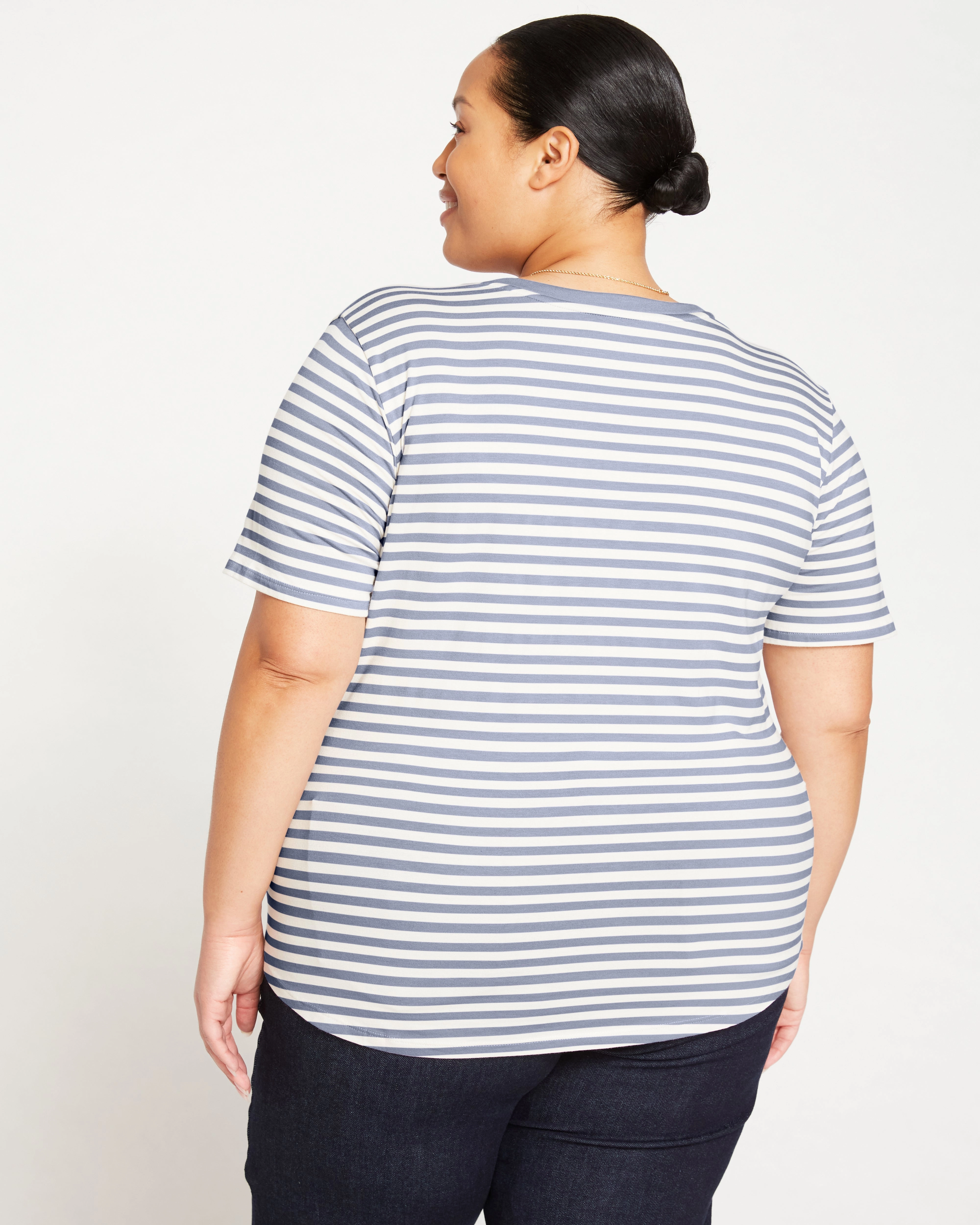 V Rex - White/Lavender Stripe