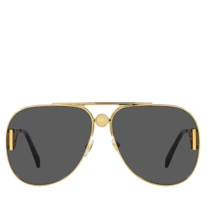 Versace Metal Unisex Sunglass Gold