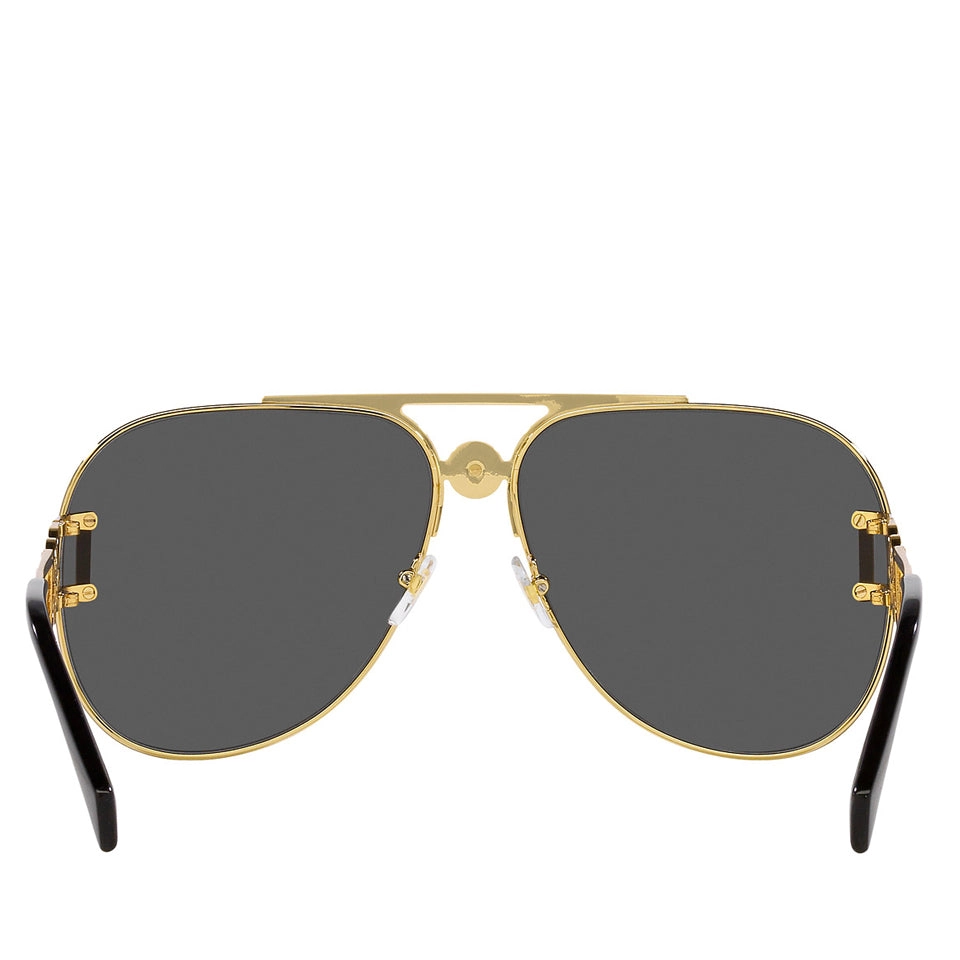 Versace Metal Unisex Sunglass Gold
