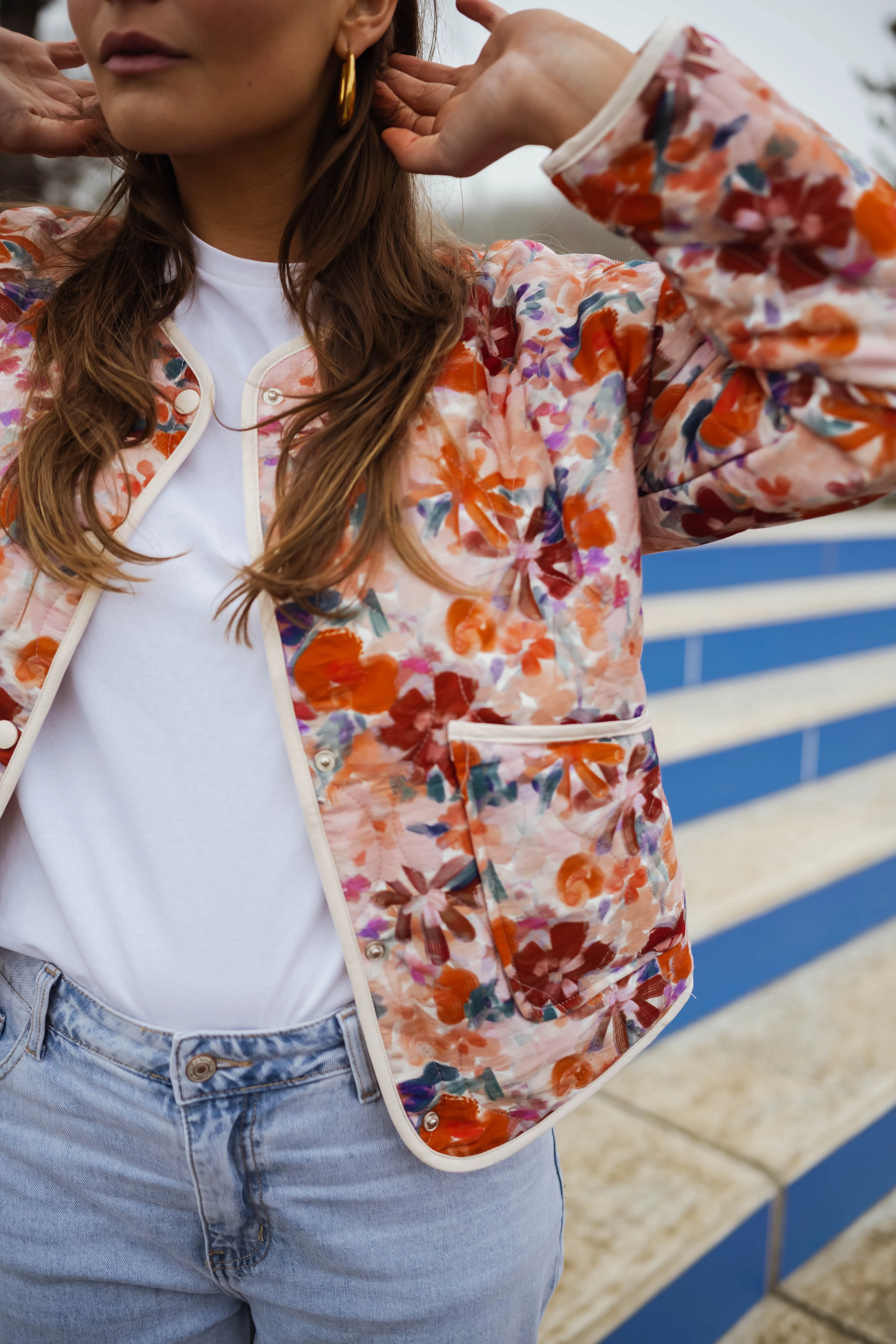 Veste Julie - à fleurs