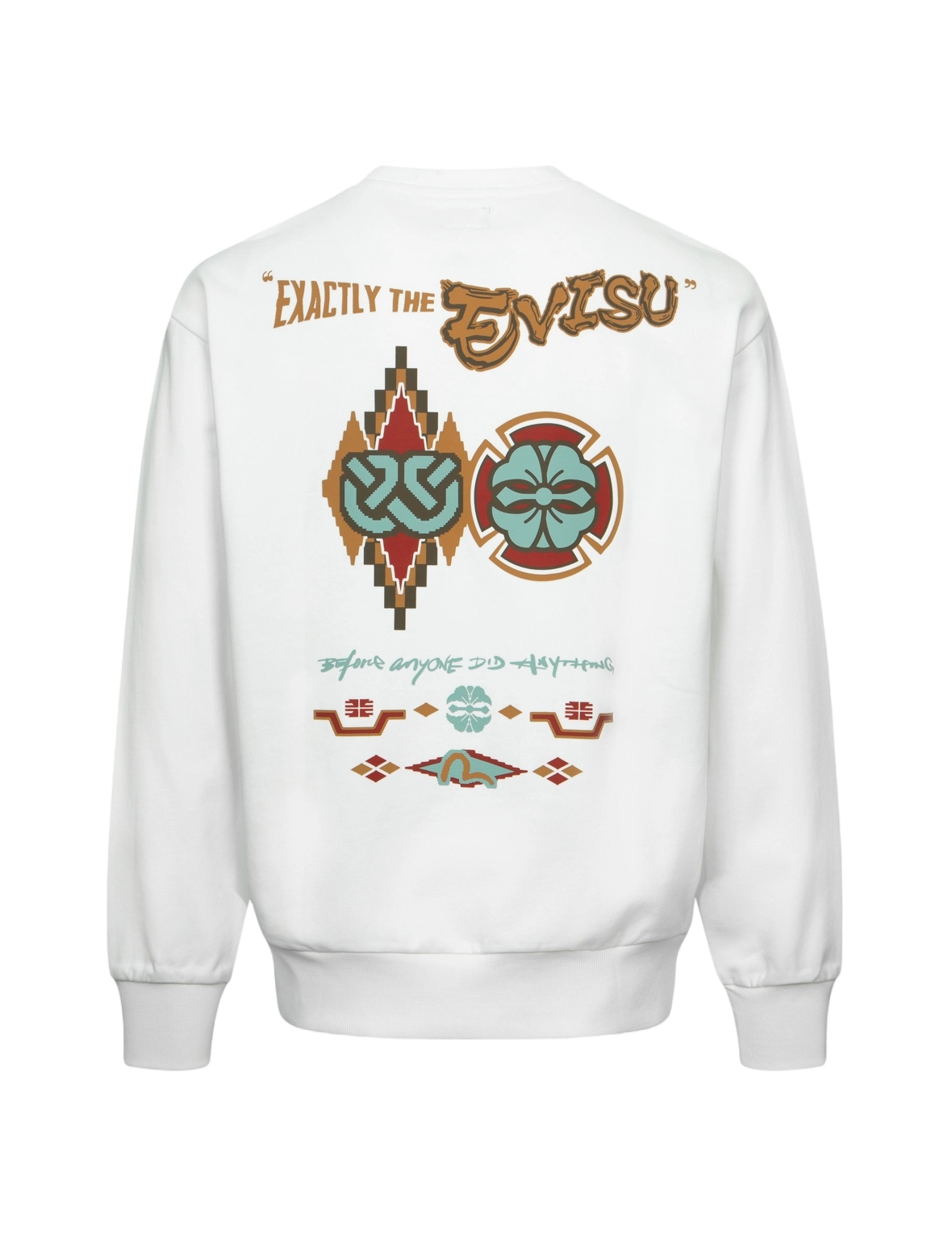 Wheel of Wisdom and Kamon Print Relax Fit Sweatshirt